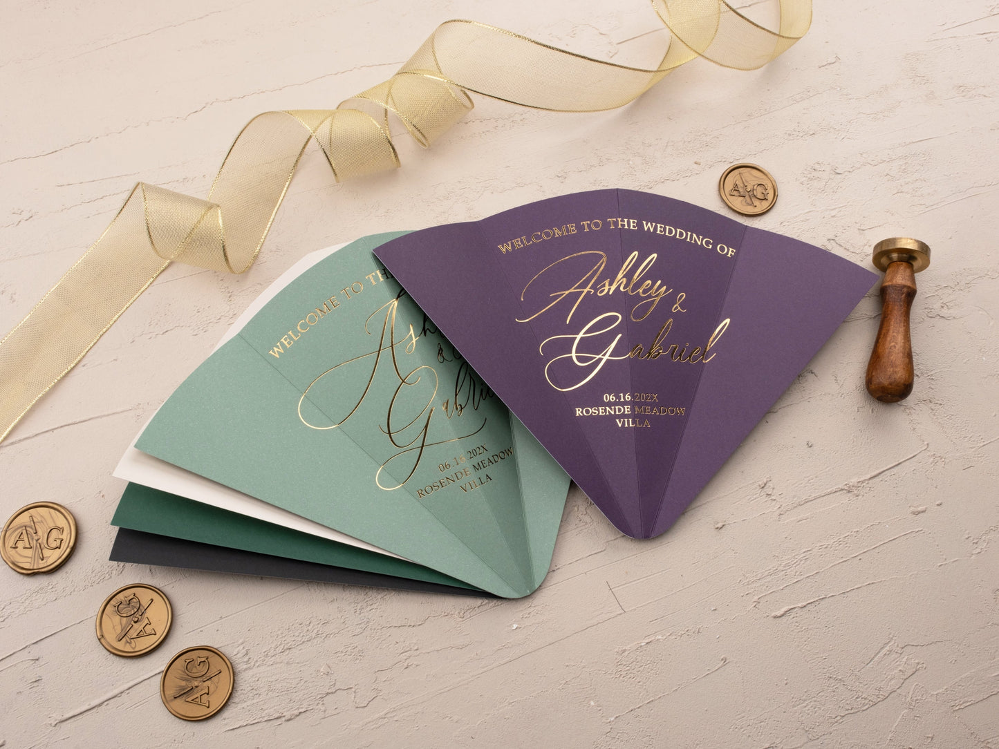 Personalized Hand Fan - LA Invitations Co