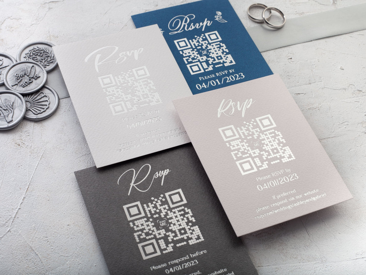 Rsvp Card with QR Code