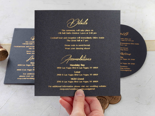 Details Card for Wedding
