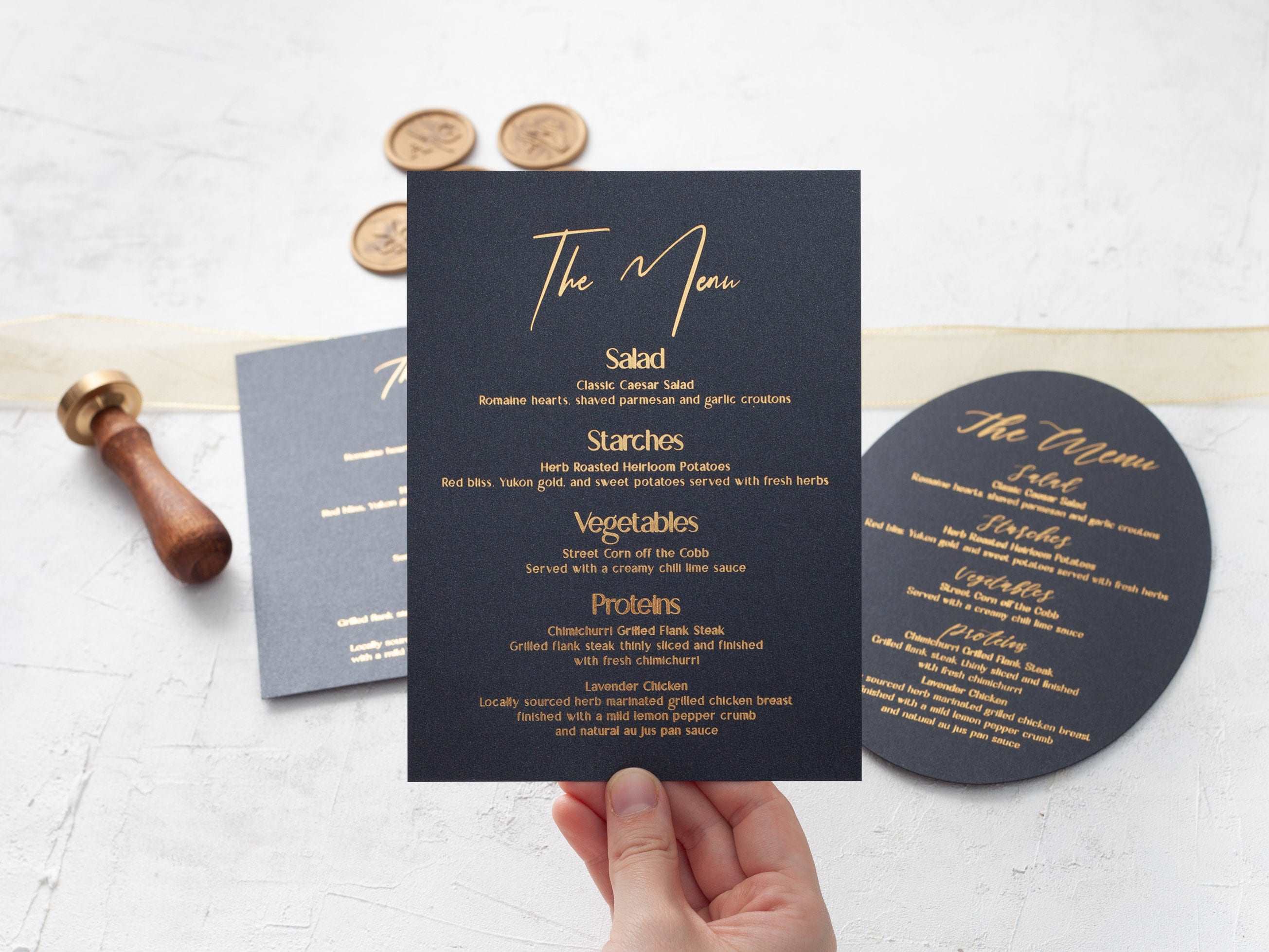 Menu Card β LA Invitations Co