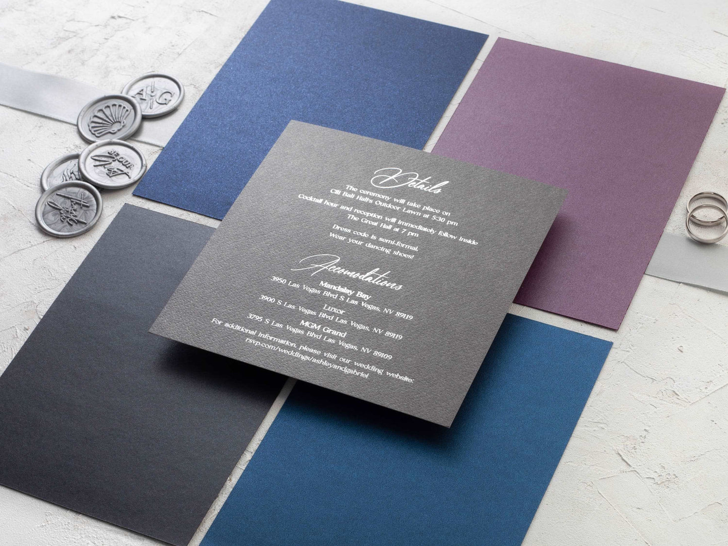 Details Card for Wedding