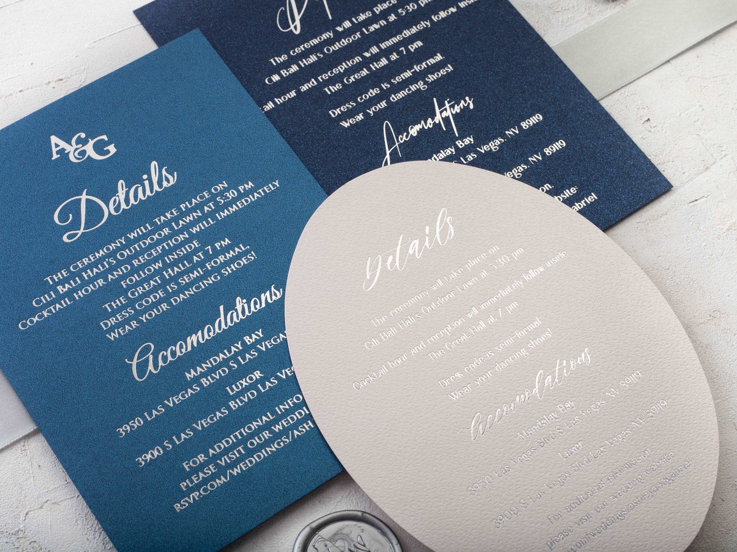Details Card for Wedding