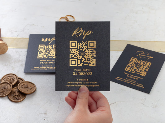 Rsvp Card with QR Code