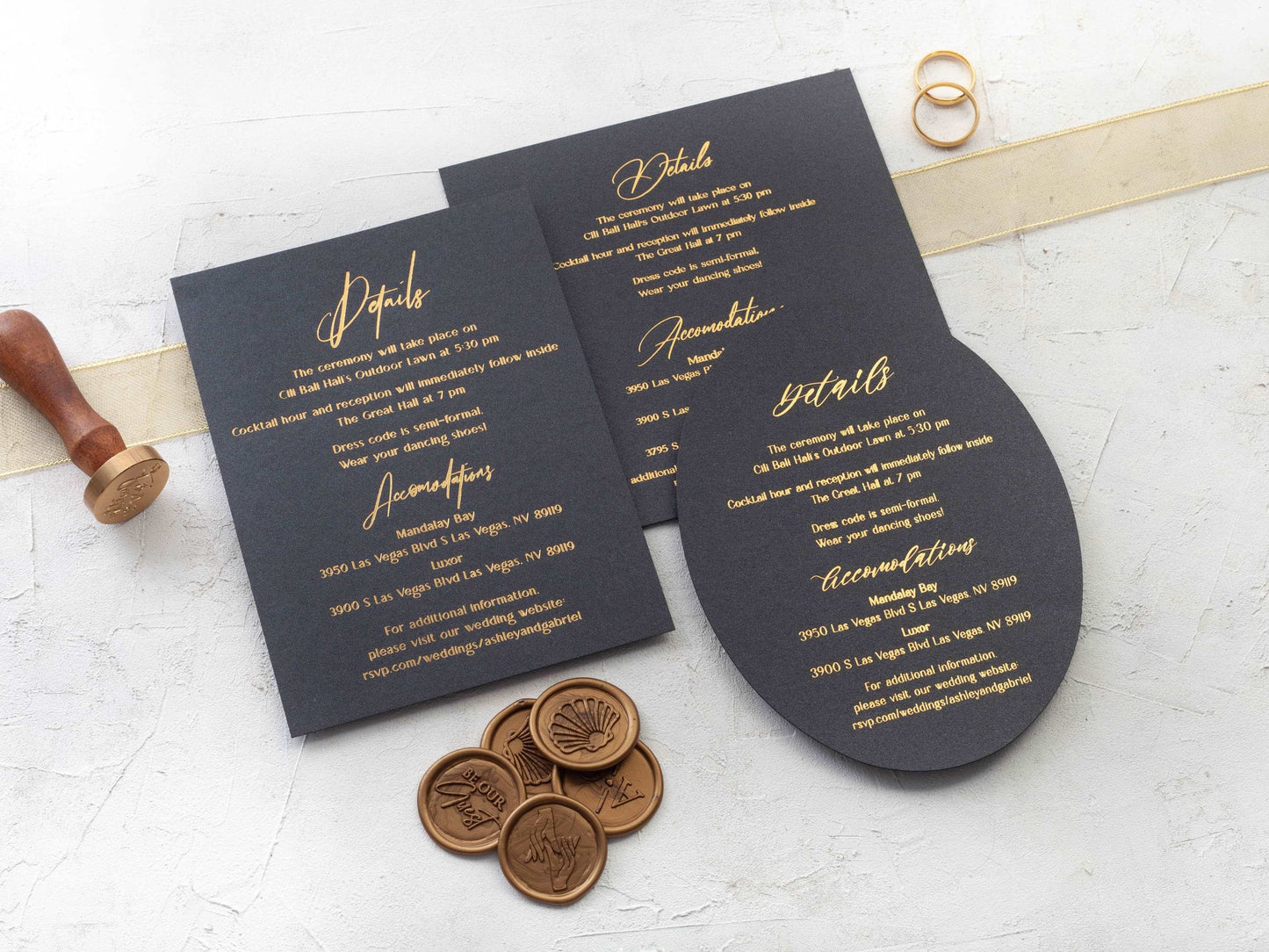 Details Card for Wedding